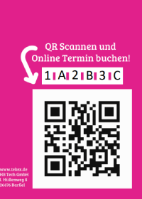 Flyer mit Code-Position